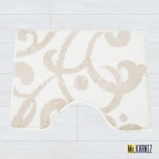 Коврик в туалет Узоры бежевый