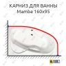 Карниз для ванны Alpen Mamba 160х95 (Усиленный 25 мм) MrKARNIZ фото 1