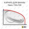 Карниз для ванны Alpen Naos 150х100 (Усиленный 25 мм) MrKARNIZ фото 1