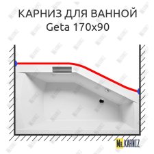 Карниз для ванны Riho Geta Передний борт 170х90 Усиленный 25 мм MrKARNIZ