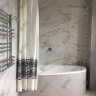Карниз для ванной Угловой Асимметричный Дуга 150х105 (Усиленный 20 мм) фото 19