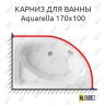 Карниз для ванны Excellent AQUARELLA 170х110 (Усиленный 25 мм) MrKARNIZ фото 1