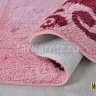 Комплект ковриков для ванной и туалета DAMASK розовый фото 5