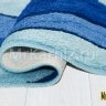 Комплект ковриков для ванной и туалета Линия синий фото 5