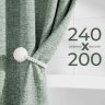 Штора для ванной LEN 240х200 см зеленая фото 1