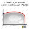Карниз для ванны THERMOLUX INFINITY MINI Угловой 170х105 (Усиленный 25 мм) MrKARNIZ фото 1