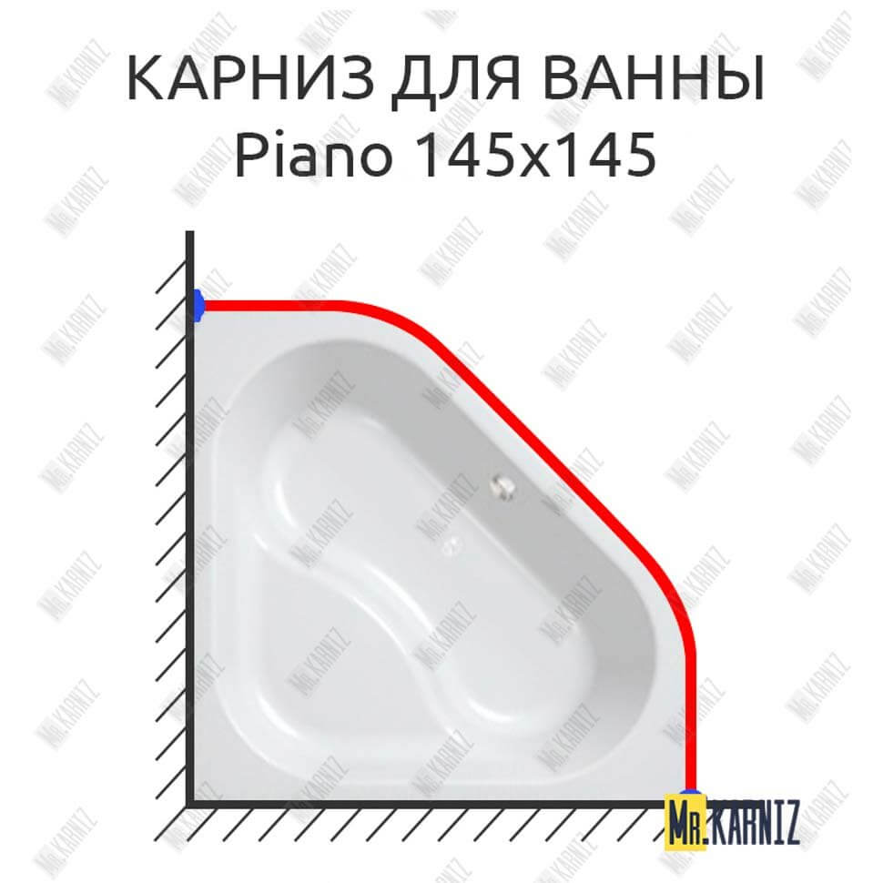 Карниз для ванны Kolpa-San Piano 145х145 (Усиленный 25 мм) MrKARNIZ