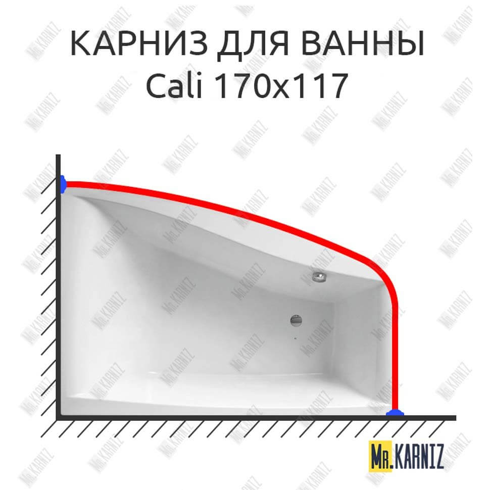 Карниз для ванны Balteco Cali 170х117 (Усиленный 25 мм) MrKARNIZ