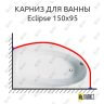 Карниз для ванны Balteco Eclipse 150х95 (Усиленный 25 мм) MrKARNIZ фото 1