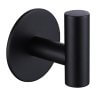 Настенные крючки для ванной и кухни для полотенец Т-образные круг черные 1 шт фото 1